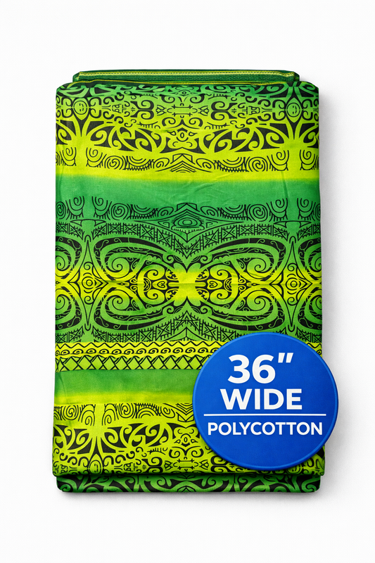 Pacific Heritage Tribal Print – 36” Wide Polycotton Fabric | Island Merch Fab