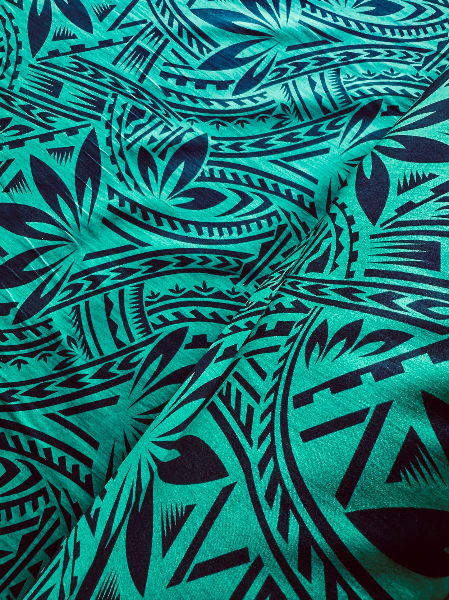 Vunilagi Collection β Pacific Print Poly Cotton Fabric (44β Wide)β sold by the metre