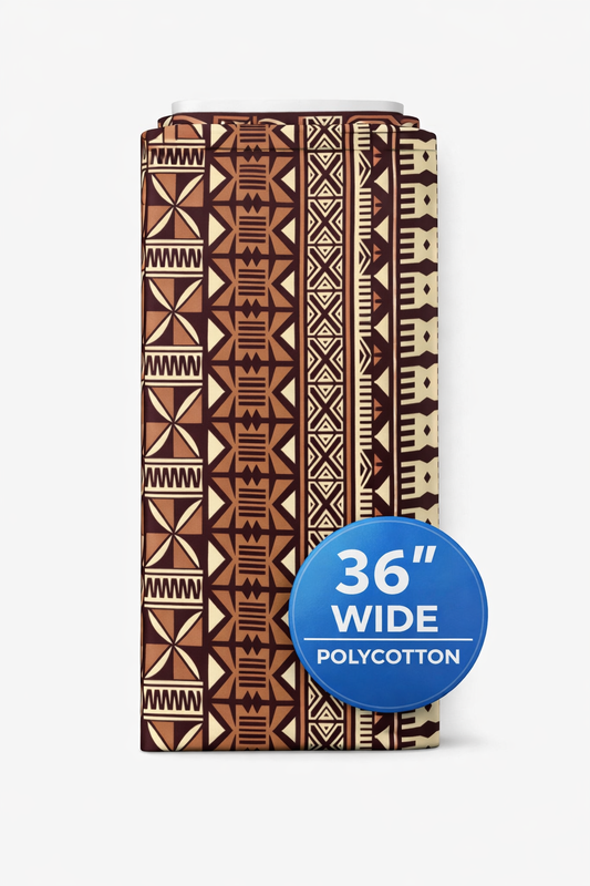 South Pacific Tapa / Masi Poly-Cotton Fabric – 10 Metre Pack