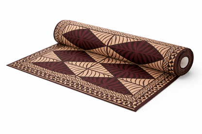 Brown Geometric Polynesian Print – 60” Wide Polyester