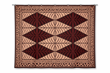 Brown Geometric Polynesian Print – 60” Wide Polyester