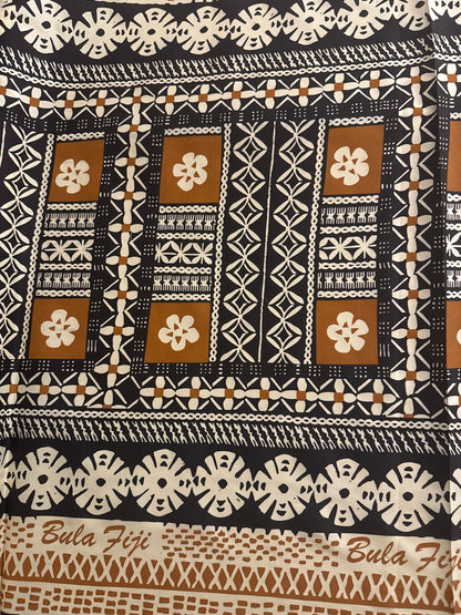 Bula Fiji Polycotton Masi Print Fabric – 36” Wide | Sold by the Metre
