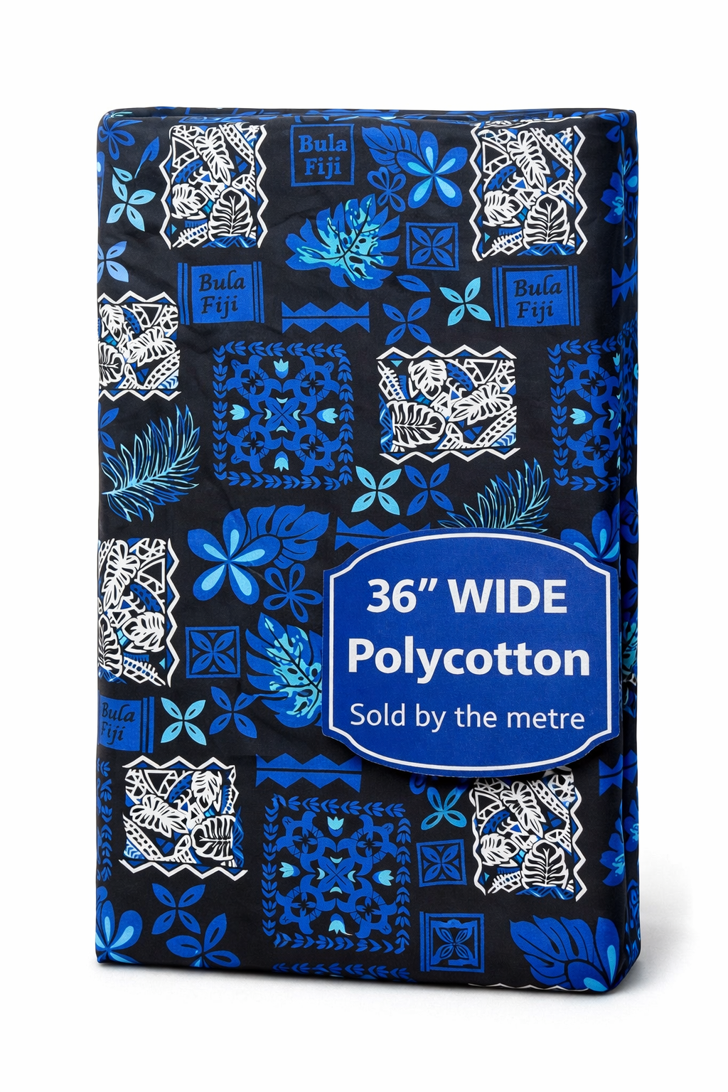 Bula Fiji Polynesian Print Fabric – 36” Wide Polycotton | Sold by the Metre