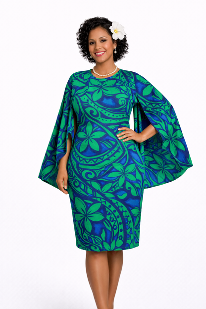 60” Wide Lightweight Polyester Fabric – Pacific Island Digital Print (Sold by the Metre) | Island Merch Fabrics