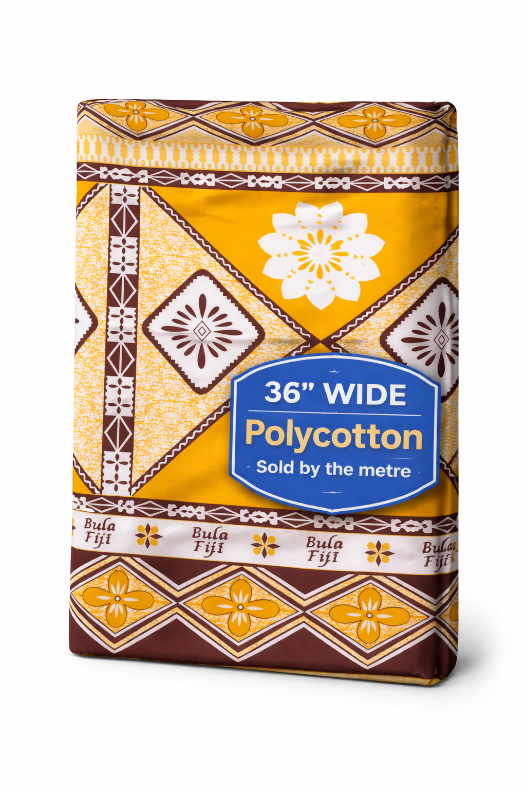 Bula Fiji Masi Print – 36” Wide Polycotton Fabric | Sold by the metre