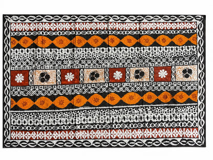 Handmade Fijian Masi Tapa Cloth – 70” x 50” | Traditional Vatulele Island Piece
