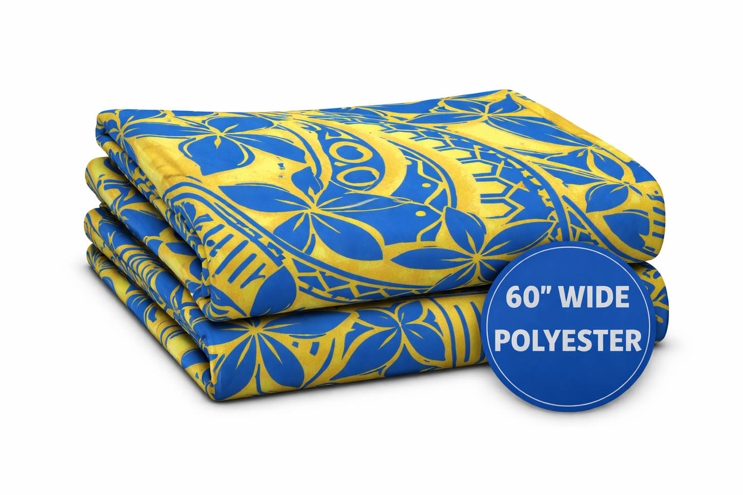 60” Wide Lightweight Polyester Fabric – Pacific Island Digital Print (Sold by the Metre) | Island Merch Fabrics