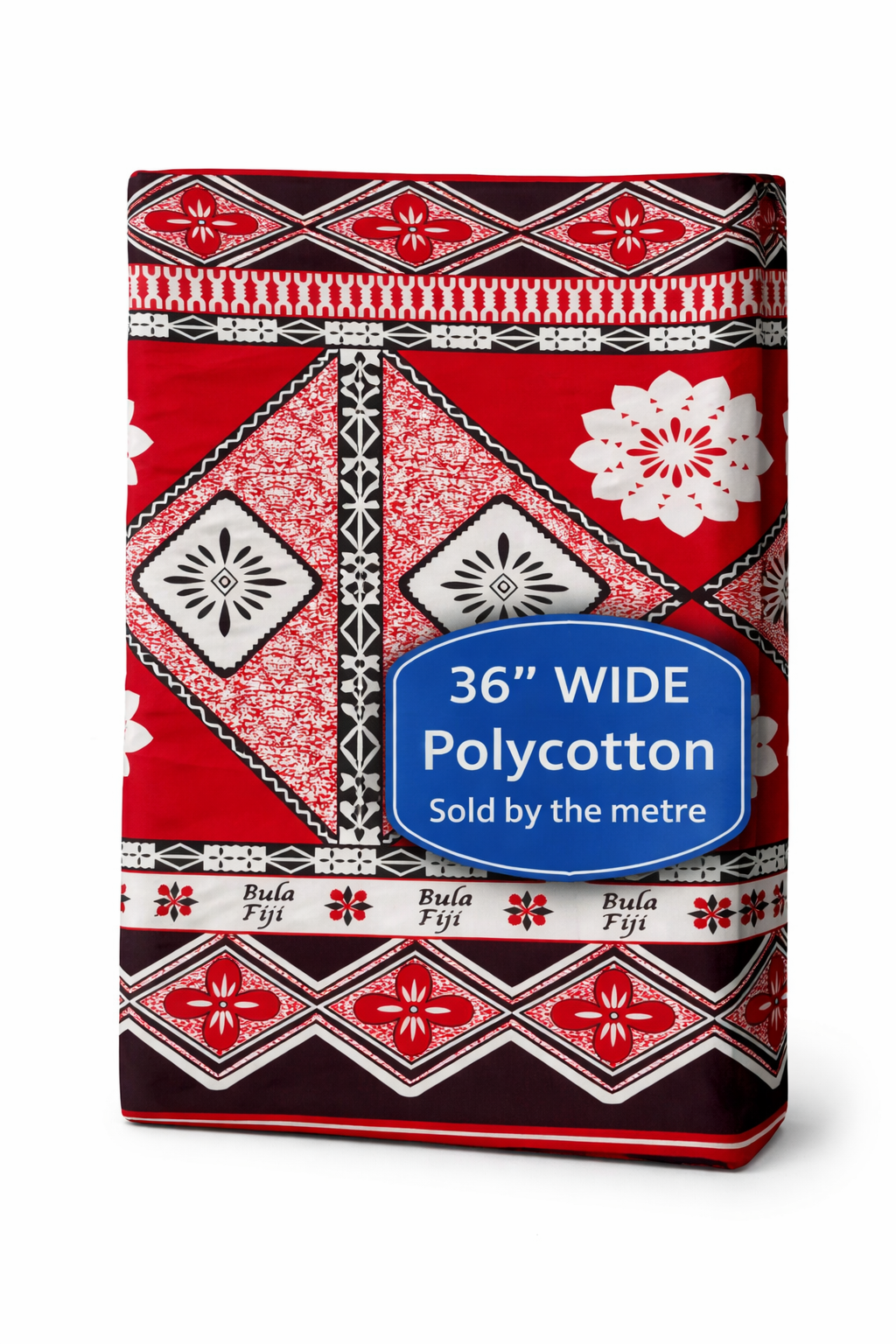 Bula Fiji Masi Print – 36” Wide Polycotton Fabric | Sold by the metre