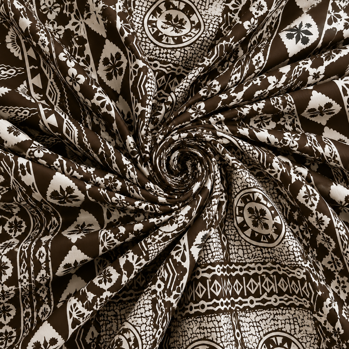 Brown Island Masi Print Fabric – 36” Wide | 10 Yards