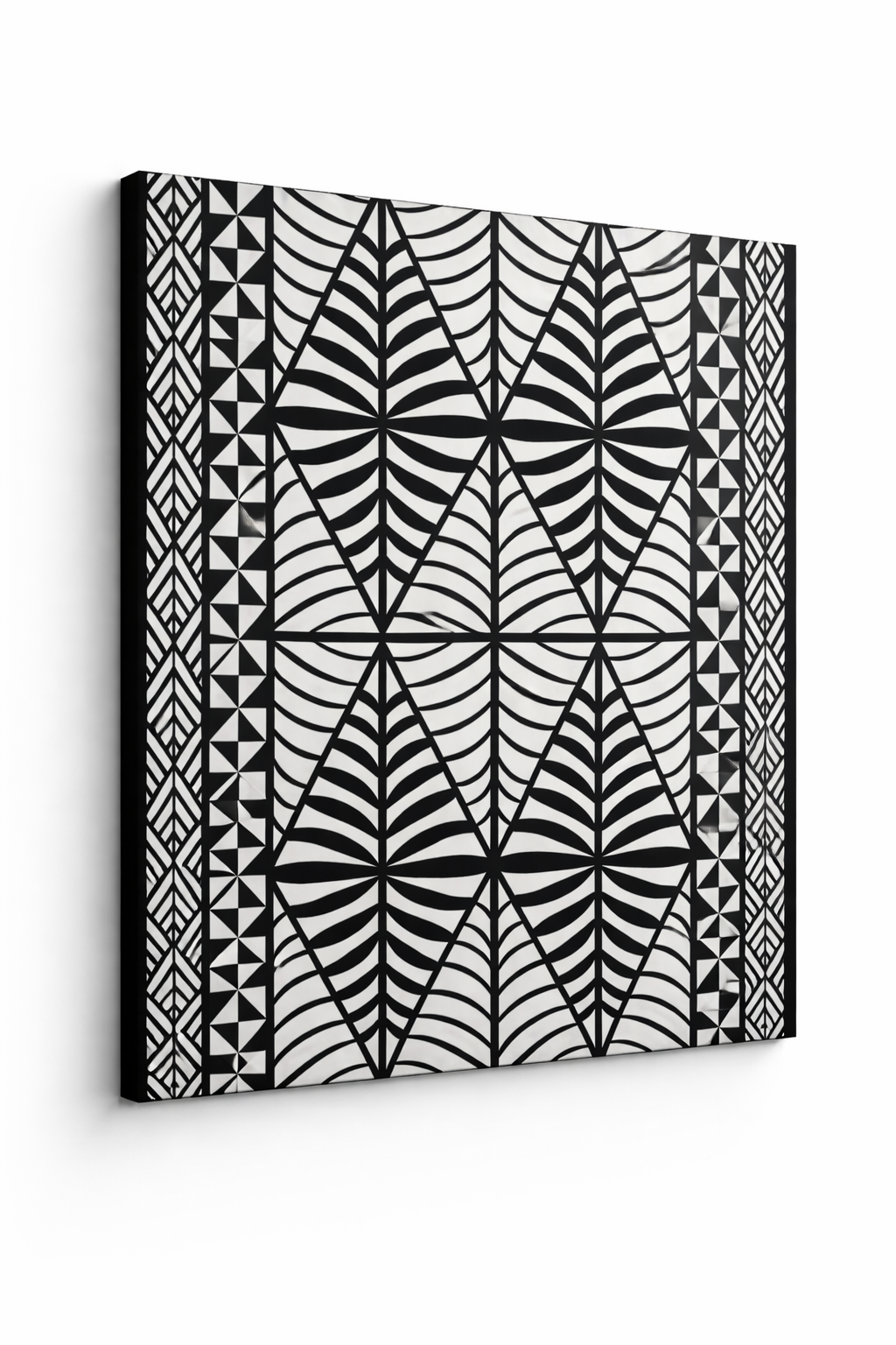 Black & White Island Statement Backdrop Fabric – Large Print, 60 inches