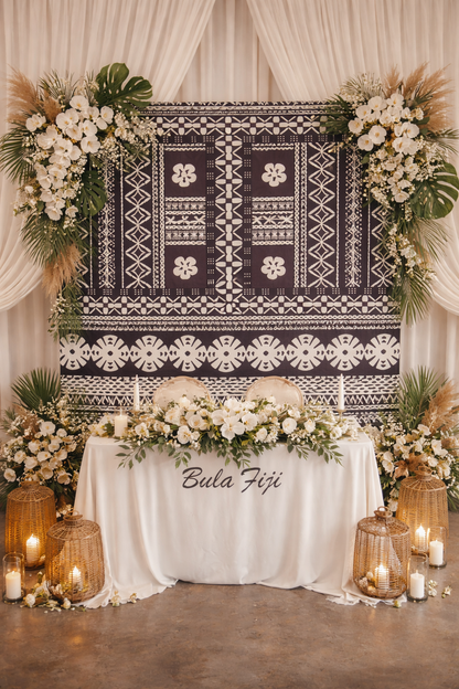 Bula Fiji Masi Backdrop – 60 Inches Wide