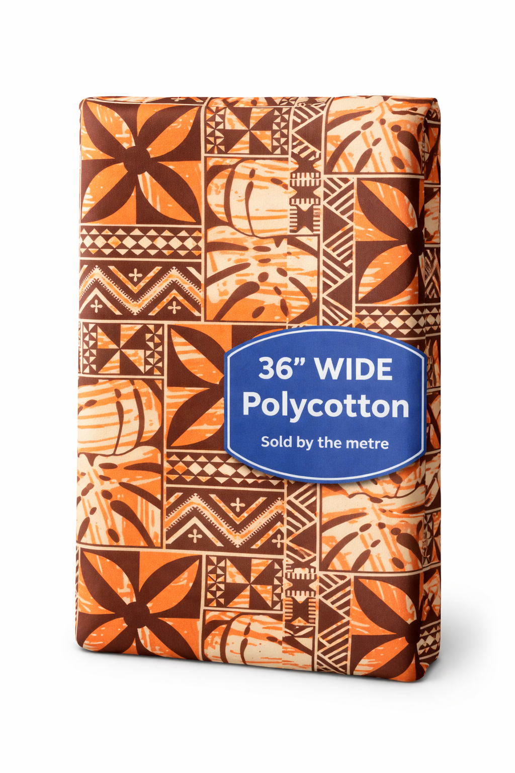 Polynesian Floral Panel Print Fabric – 36” Wide Polycotton (Sold by the Metre)