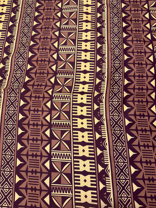 South Pacific Tapa / Masi Poly-Cotton Fabric – 10 Yard Pack
