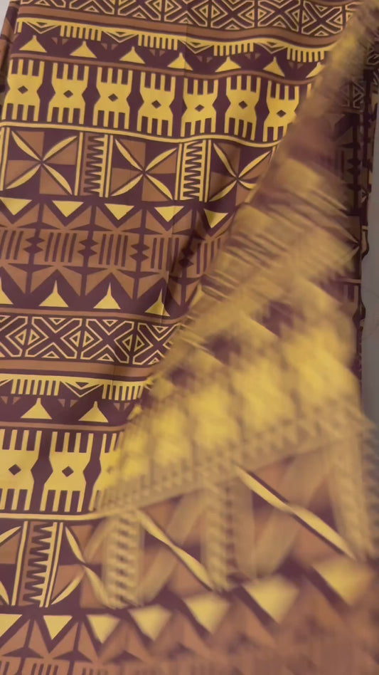 South Pacific Tapa / Masi Poly-Cotton Fabric – 10 Metre Pack