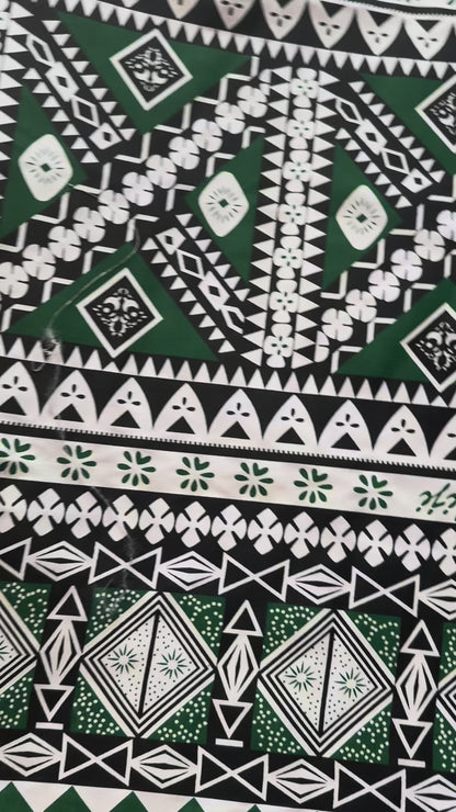 Bula Fiji Tapa Print – 36” Wide Polycotton, 10 metres